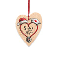 Santa's Little Helper - Wooden Heart Ornament/ Magnetic