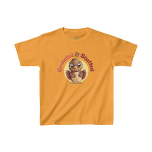 Thanksgiving Shenanigans Await with the Grateful & Stuffed Kids Tee!