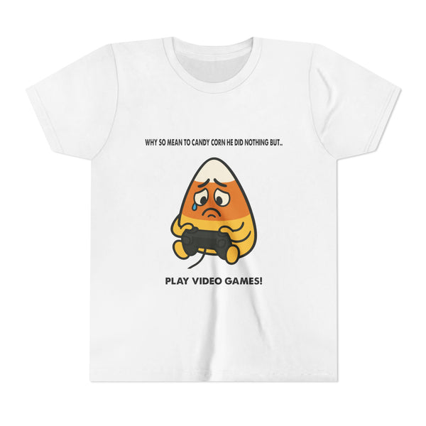 Why so mean to candy corn Gaming Kids Shirt