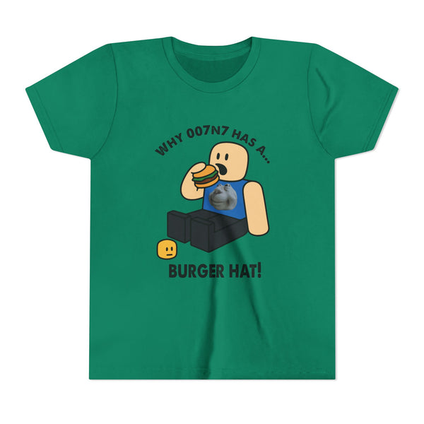 Forsaken - Why 007n7 has a.. Burger hat! Funny Roblox T-Shirt