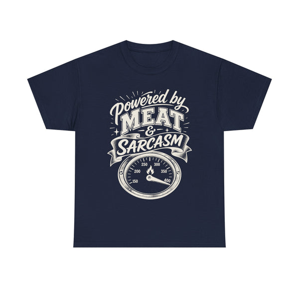 Powered by Meat & Sarcasm - T-Shirt