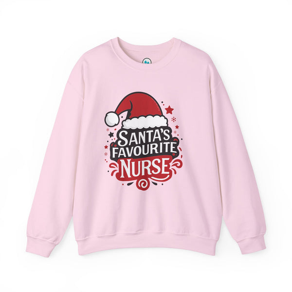 Santa's Favorite Nurse - Crew Neck Sweatshirt