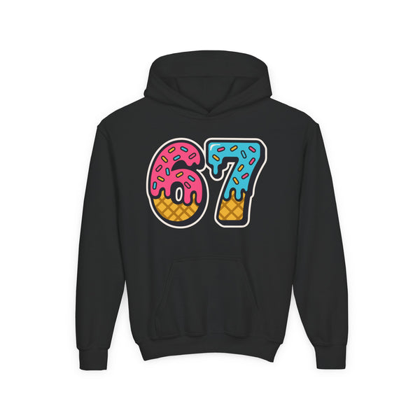Six Seven Number Hoodie | Fun Youth Sweatshirt