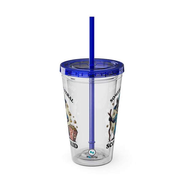 Somebody's Feral Scout Kid - Sunsplash Tumbler with Straw