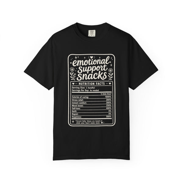 Emotional Support Snacks - Comfort Colors Tee