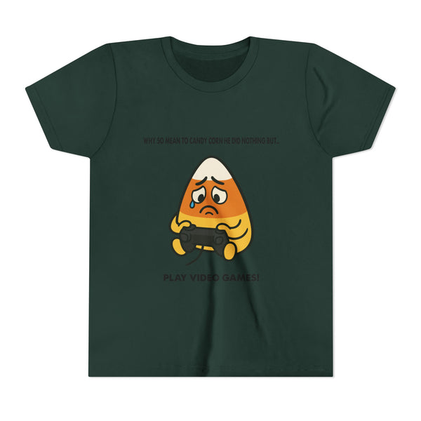 Why so mean to candy corn Gaming Kids Shirt