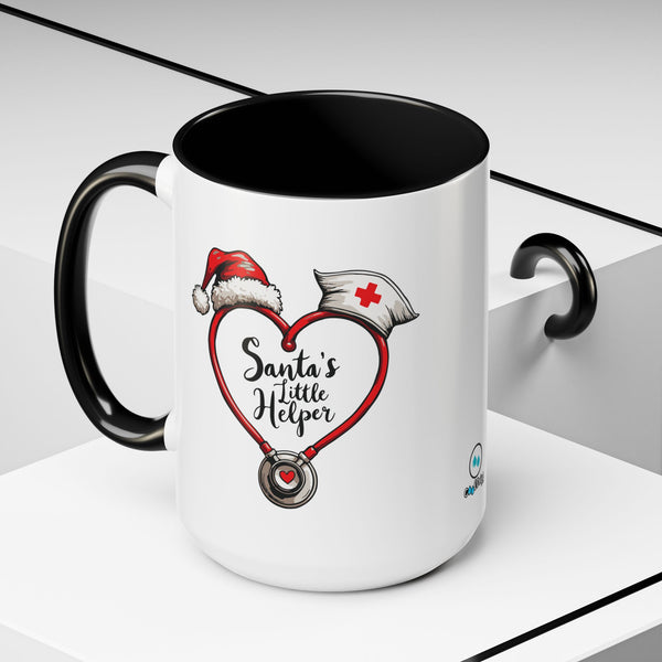 Santa's Little Helper - Coffee Mug - 11oz & 15oz | Holiday Gift for Nurses