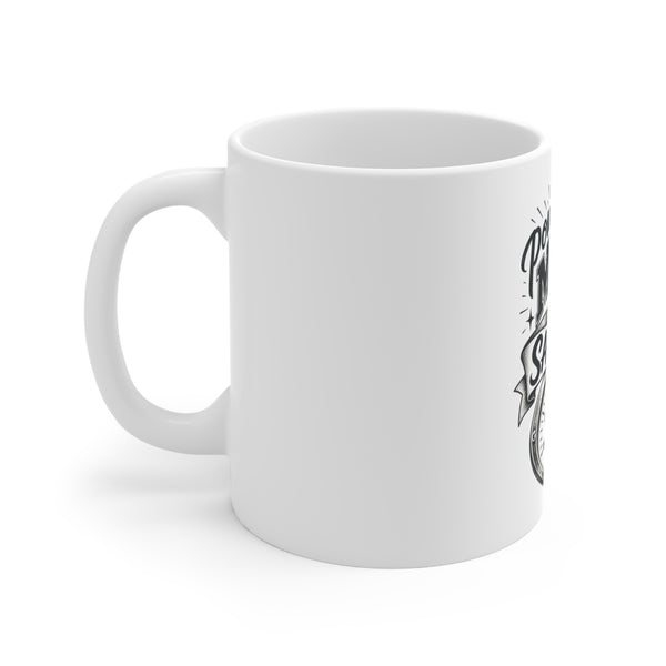 Powered by Meat & Sarcasm - Mug