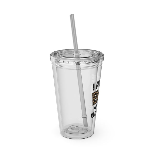 I Put The "Boo" In Bougee - Sunsplash Tumbler with Straw, 16oz