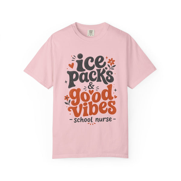 School Nurse Ice Packs - Comfort Colors Tee