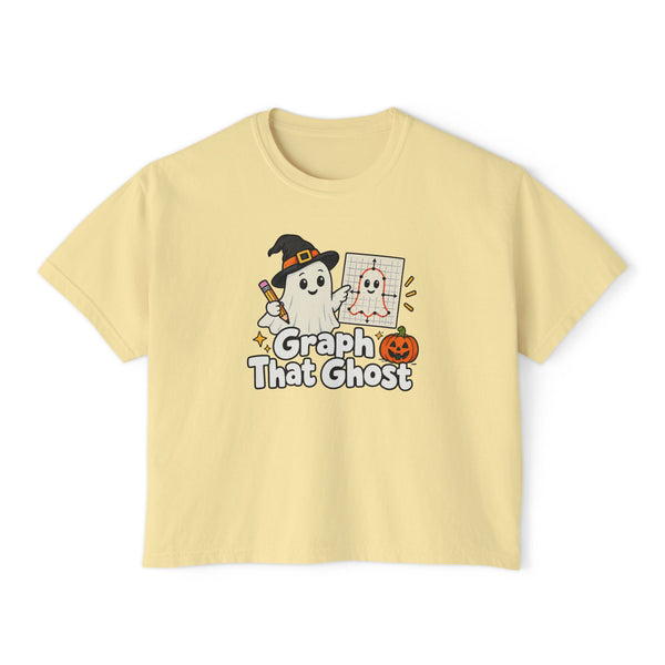 Graph That Ghost - Womens Boxy Tee