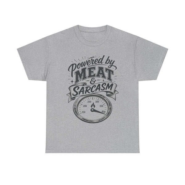 Powered by Meat & Sarcasm - T-Shirt