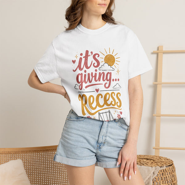 It's Giving Recess - Comfort Colors Tee