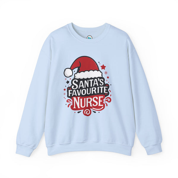 Santa's Favorite Nurse - Crew Neck Sweatshirt