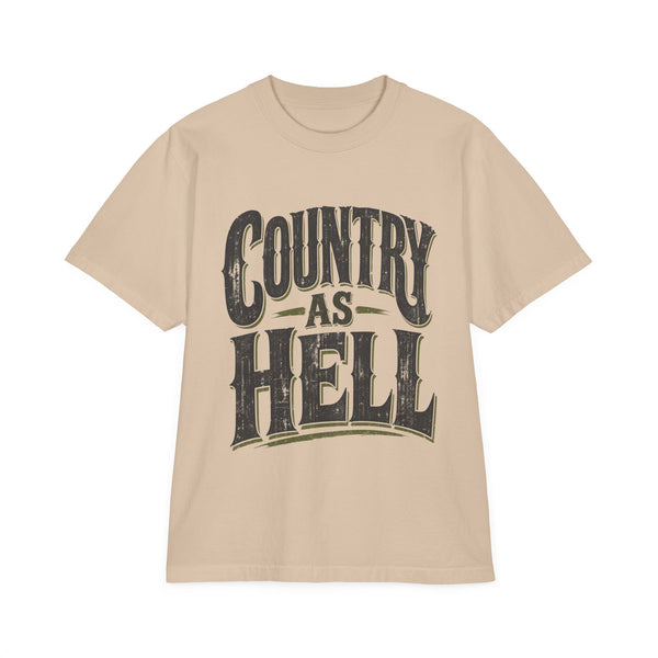 Country As Hell - Oversized Heavyweight Tee
