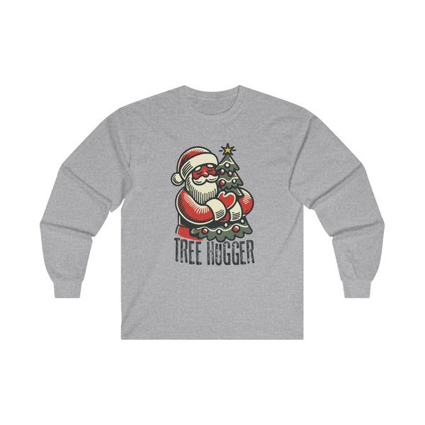 Tree Hugger Santa - Unisex Long Sleeve Tee