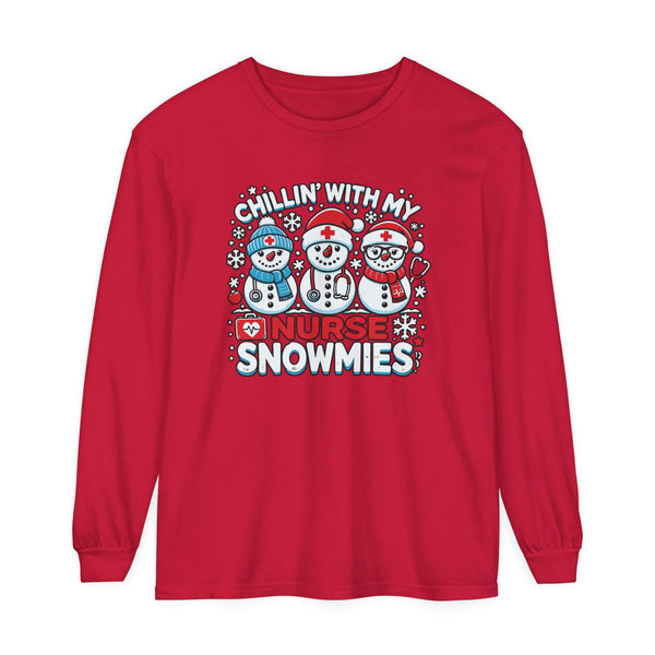 Nurse Snowmies - Long Sleeve Tee Shirt