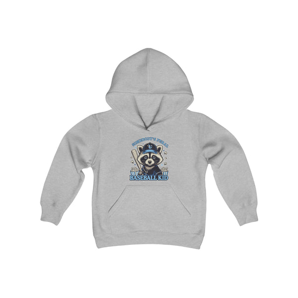 "Somebody's Feral Baseball Kid" - Kids Hoodie