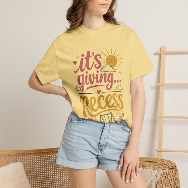 It's Giving Recess - Comfort Colors Tee