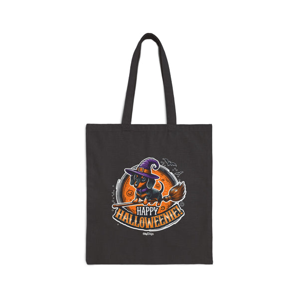 "Happy Halloweenie" - Canvas Tote Bag