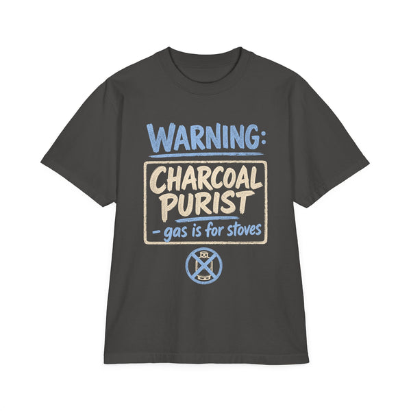 Charcoal Purist - Oversized Heavyweight Tee