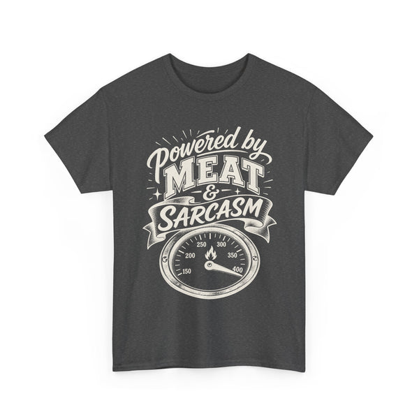 Powered by Meat & Sarcasm - T-Shirt