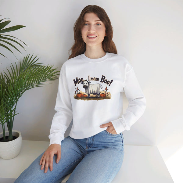 Moo…I Mean Boo! - Crewneck Sweatshirt