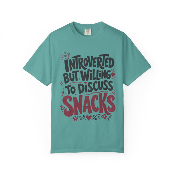 Willing to Discuss Snacks - Comfort Colors Tee