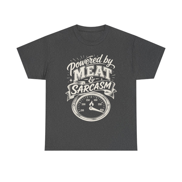 Powered by Meat & Sarcasm - T-Shirt