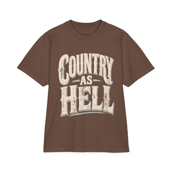 Country As Hell - Oversized Heavyweight Tee