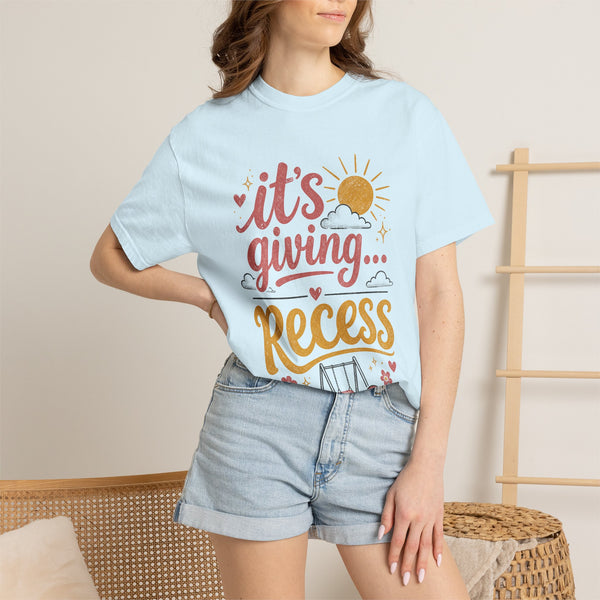 It's Giving Recess - Comfort Colors Tee