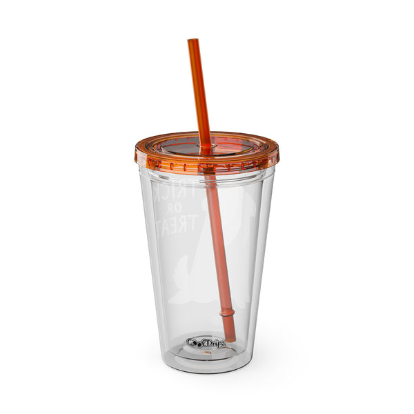 "Boo Dog" - Tumbler with Straw, 16oz