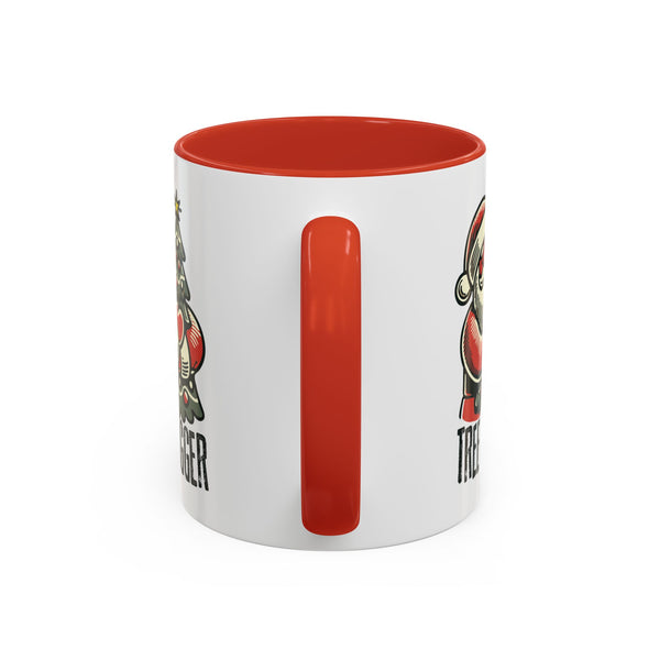 Tree Hugger Santa Coffee Mug - Festive Holiday Drinkware for Eco-Friendly Enthusiasts