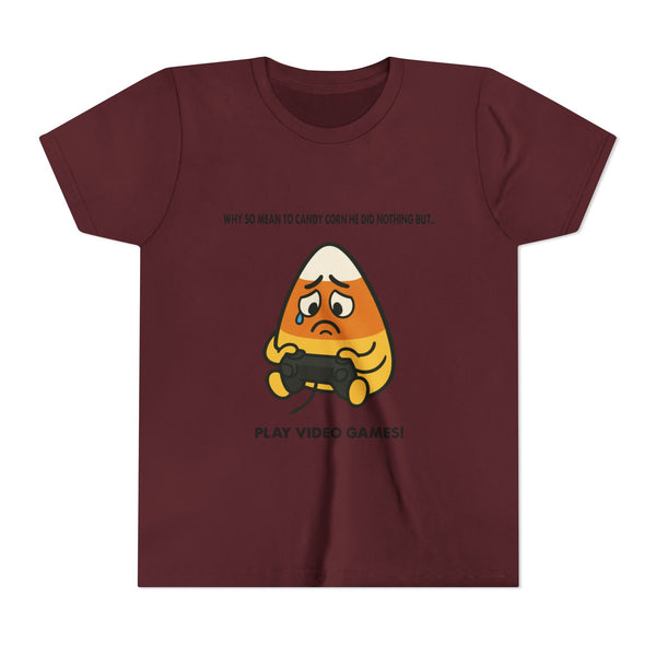 Why so mean to candy corn Gaming Kids Shirt