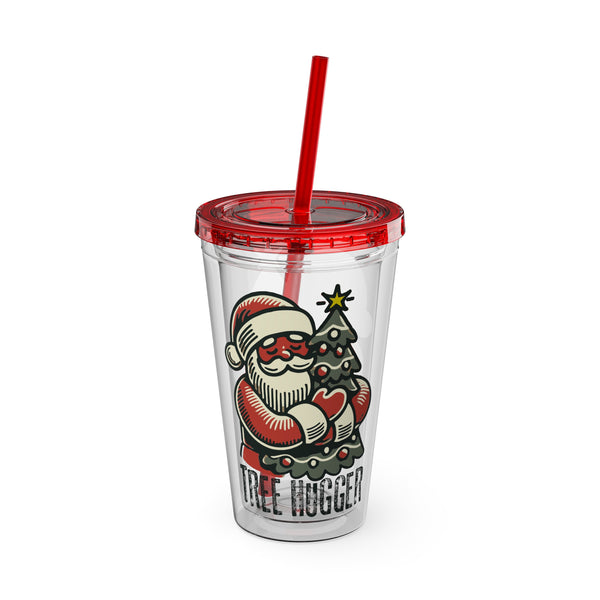 Tree Hugger - Sunsplash 16oz Tumbler with Straw