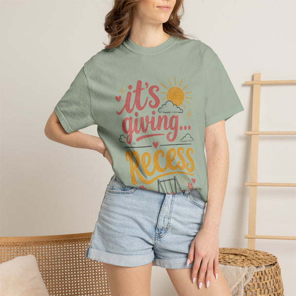 It's Giving Recess - Comfort Colors Tee