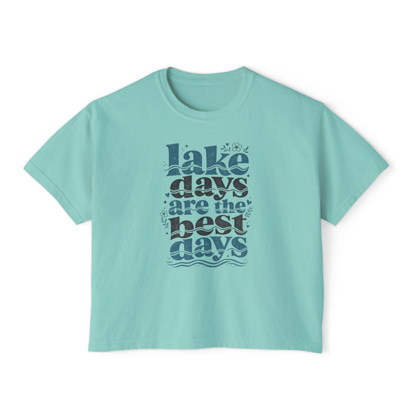 Lake Days Best Days - Womens Boxy Tee