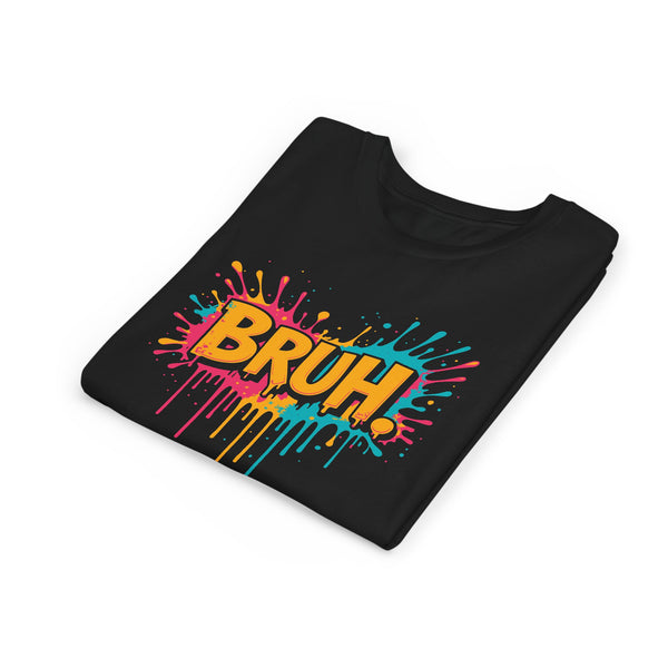 Colorful 'Bruh' Youth Tee - Fun Kids T-Shirt