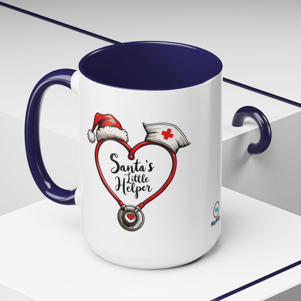 Santa's Little Helper - Coffee Mug - 11oz & 15oz | Holiday Gift for Nurses