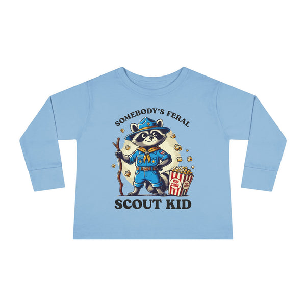 Somebody's Feral Scout Kid - Toddler Long Sleeve Tee