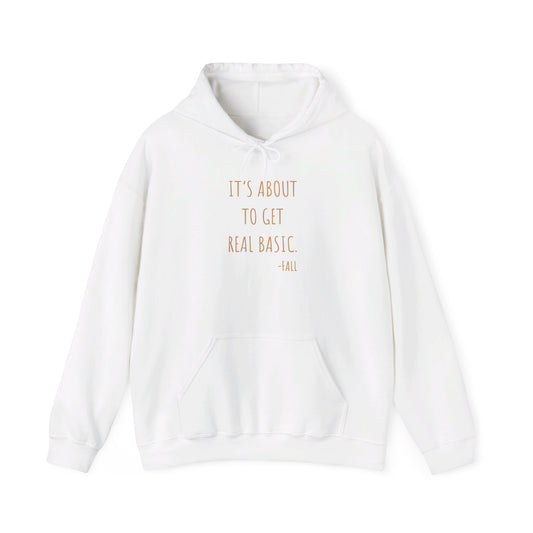 It's About To Get Real Basic -  Hooded Sweatshirt