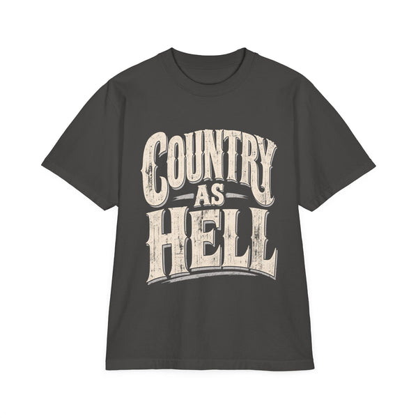 Country As Hell - Oversized Heavyweight Tee