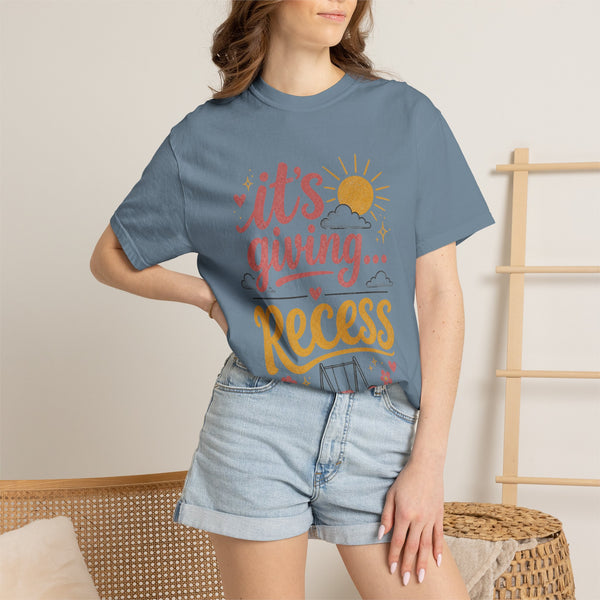 It's Giving Recess - Comfort Colors Tee
