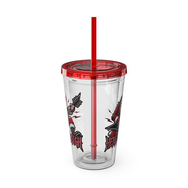 Here To Sleigh - Sunsplash 16oz Tumbler with Straw