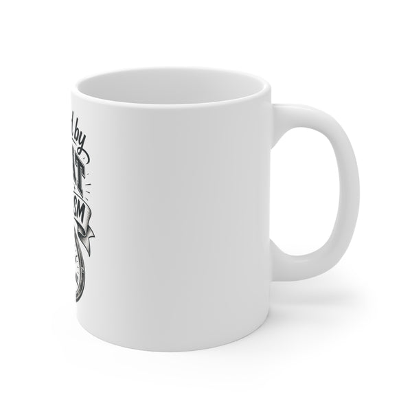 Powered by Meat & Sarcasm - Mug