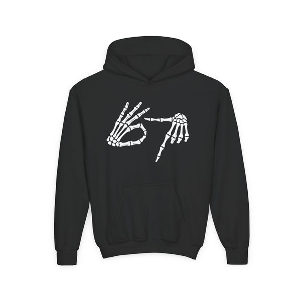 6 7 Cute Skeleton Youth Hoodie