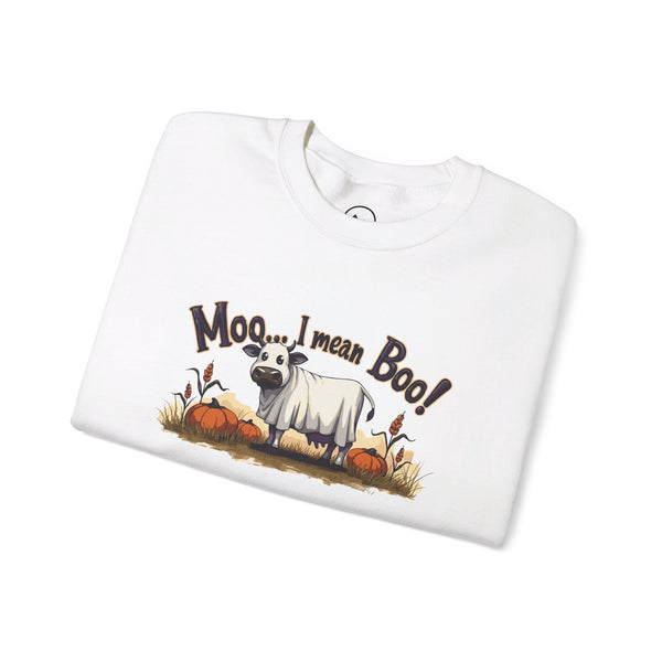 Moo…I Mean Boo! - Crewneck Sweatshirt