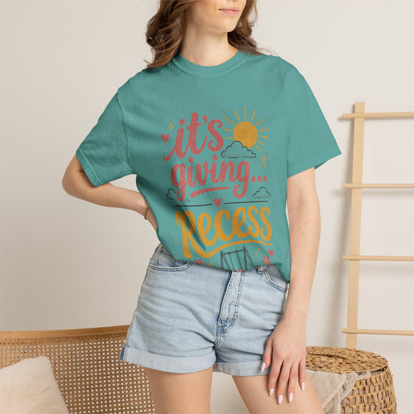 It's Giving Recess - Comfort Colors Tee