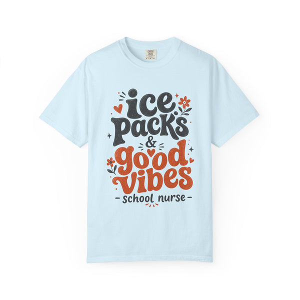 School Nurse Ice Packs - Comfort Colors Tee