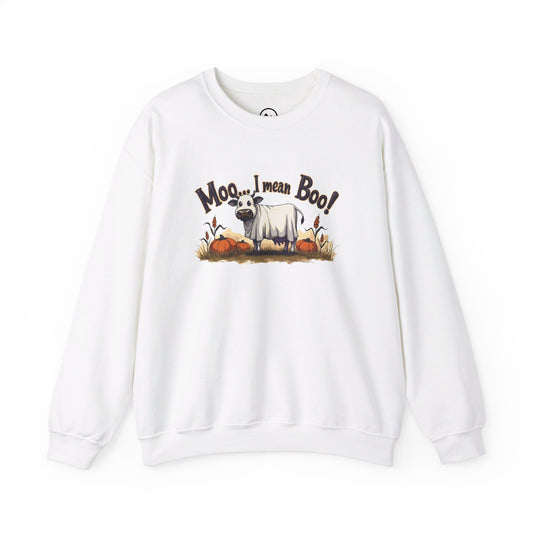 Moo…I Mean Boo! - Crewneck Sweatshirt